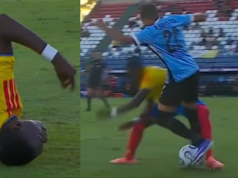 Los desgarradores gritos de dolor de Dilan Bonilla tras una grave lesión de rodilla en el Sudamericano Sub 17
