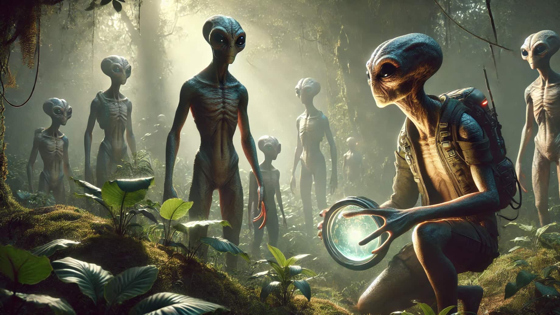 Cómo serían los criptoterrestres según DALL-E | Imagen realizada con inteligencia artificial