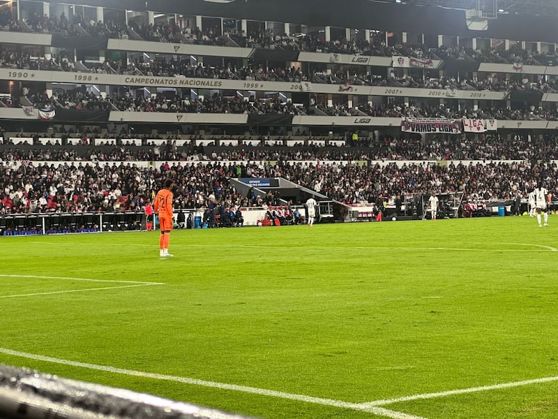 Alexander Domínguez ante Palmeiras en Libertadores