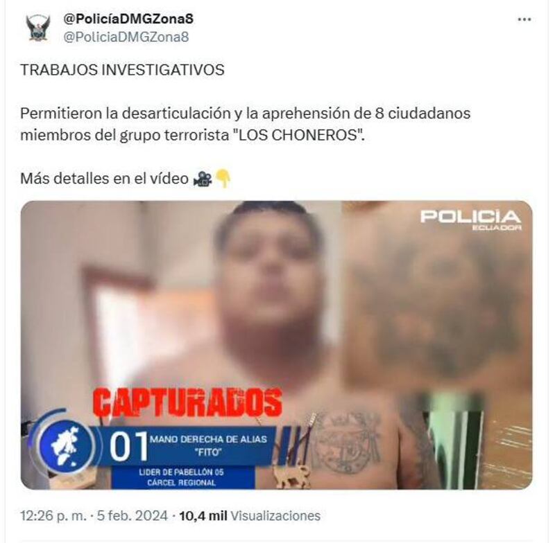 Comandante R ya fue detenido en 2024