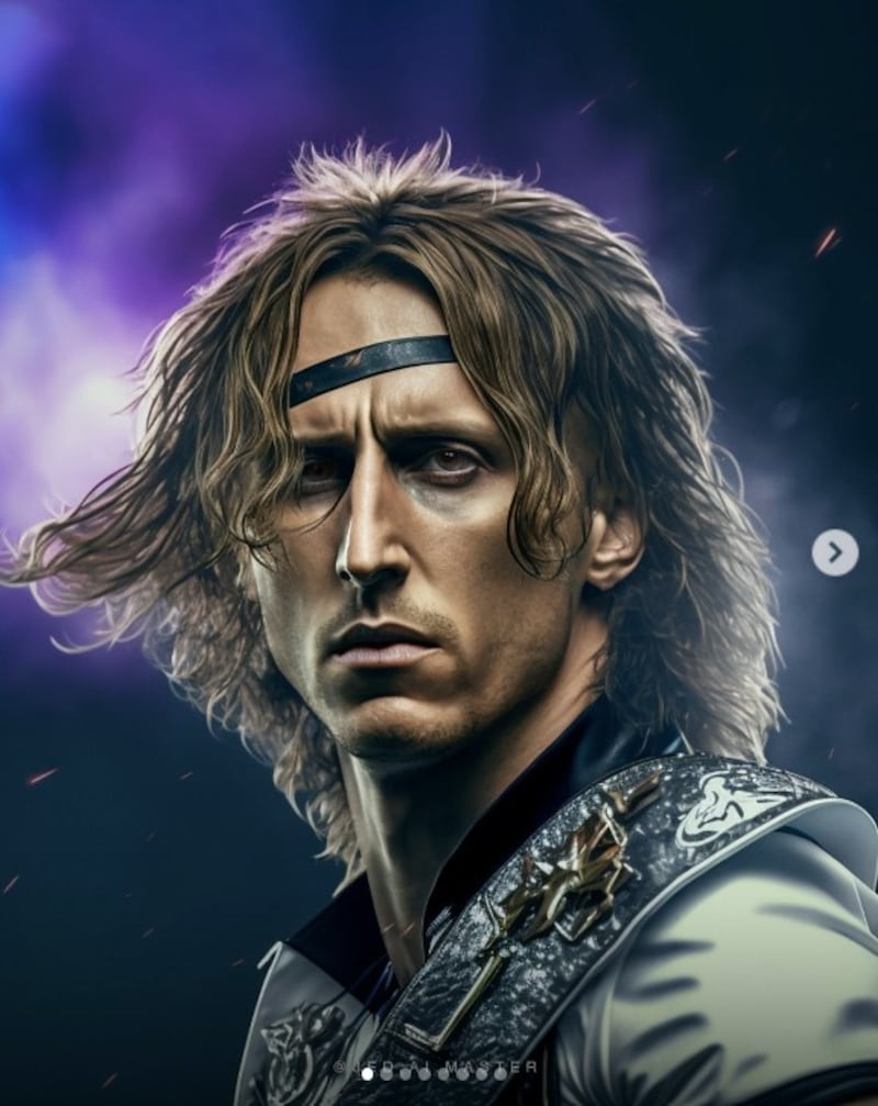 Luka Modric en su versión rockstar