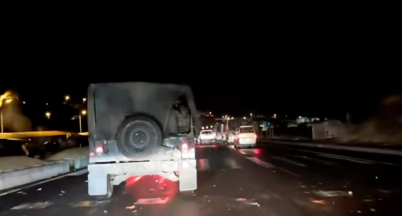 Convoy humanitario atacado el Otavalo