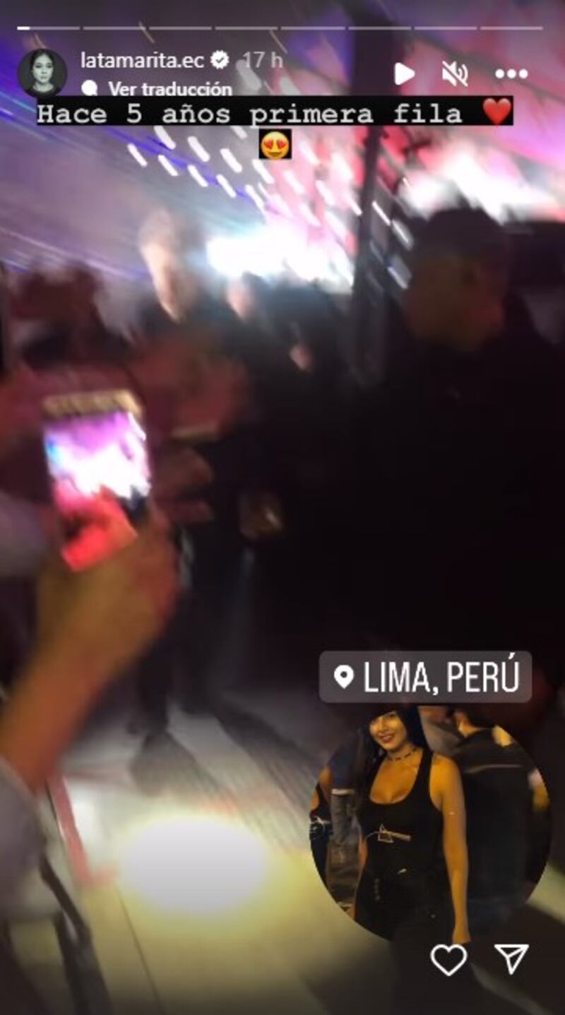 Tamara Rivera acudió a ver a Roger Waters