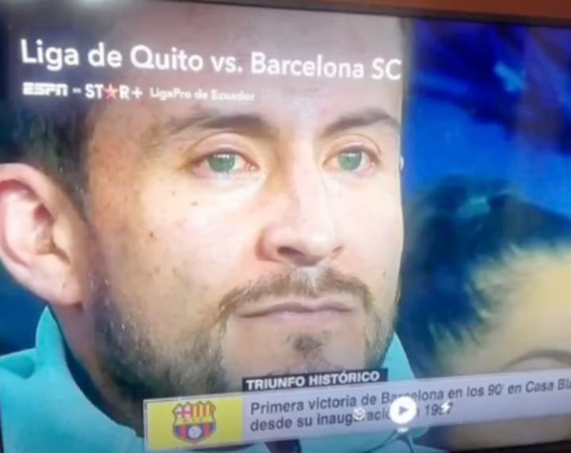 Hincha de Barcelona SC lloró en Casa Blanca
