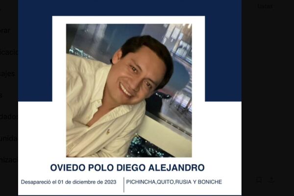 Abogado Diego Alejandro Oviedo Polo fue localizado pero su estado de salud es grave: Está en UCI