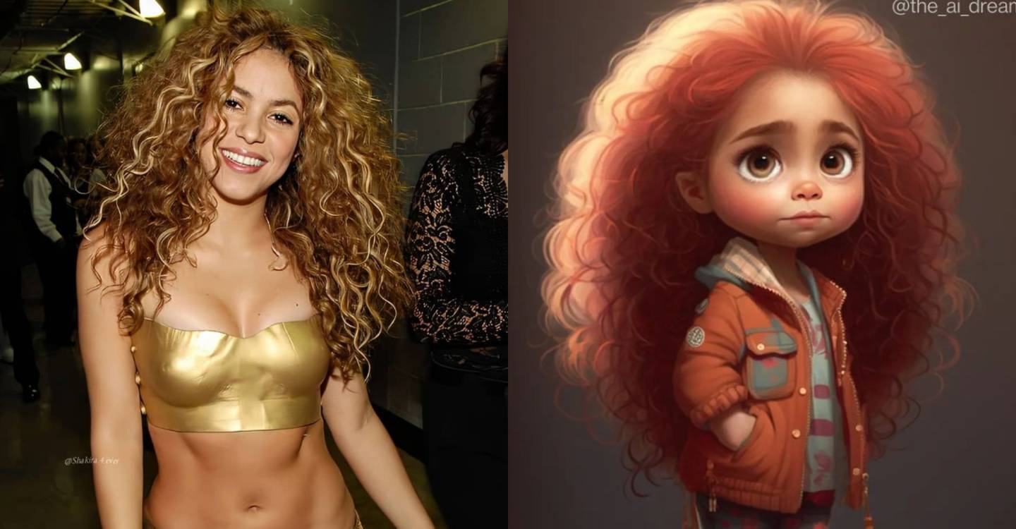 Así se ve Shakira como un personaje de película animada