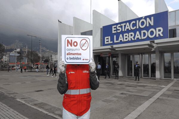 Metro de Quito: Infractores participarán en actividades para recuperar eel espacio público