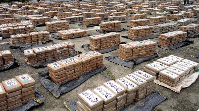 Más de 21 toneladas de droga fueron encontradas en una finca en la ciudad de Vinces en la provincia de los Ríos